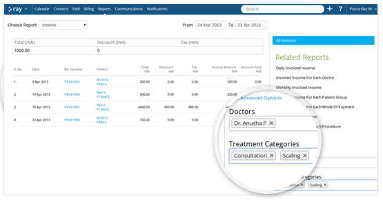 advanced filters for reports