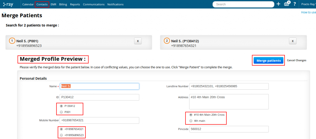 Practo Patient Management Software Ray updates : Better Patient Profile Management | Practo Product News